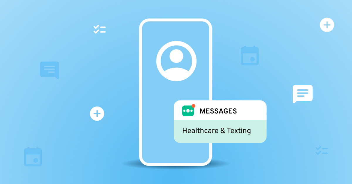 A patient text alert that demonstrates use cases of texting in healthcare communications