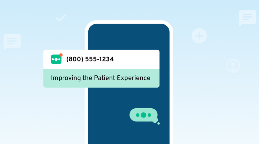 SMS alert showing how text messaging improves patient experience