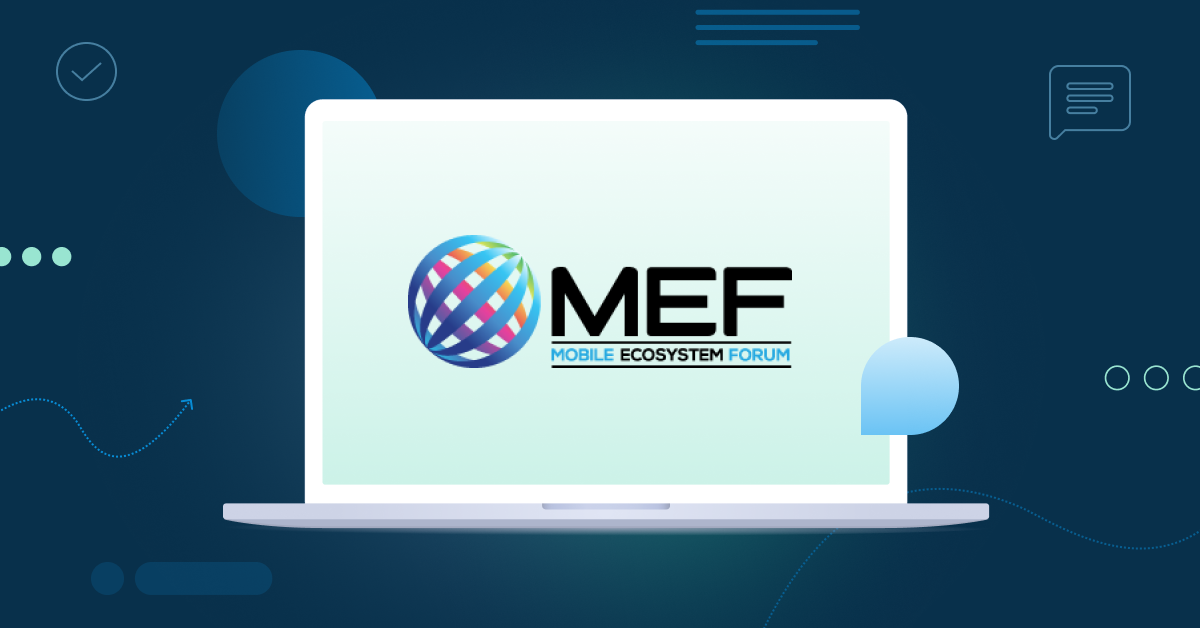 MEF logo on a laptop screen